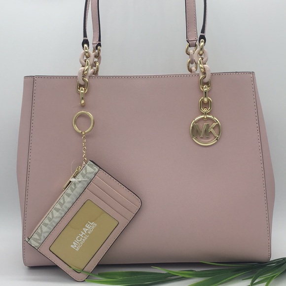 Michael Kors Handbags - MICHAEL KORS SOFIA LG TOTE & SM TZ W ID SET